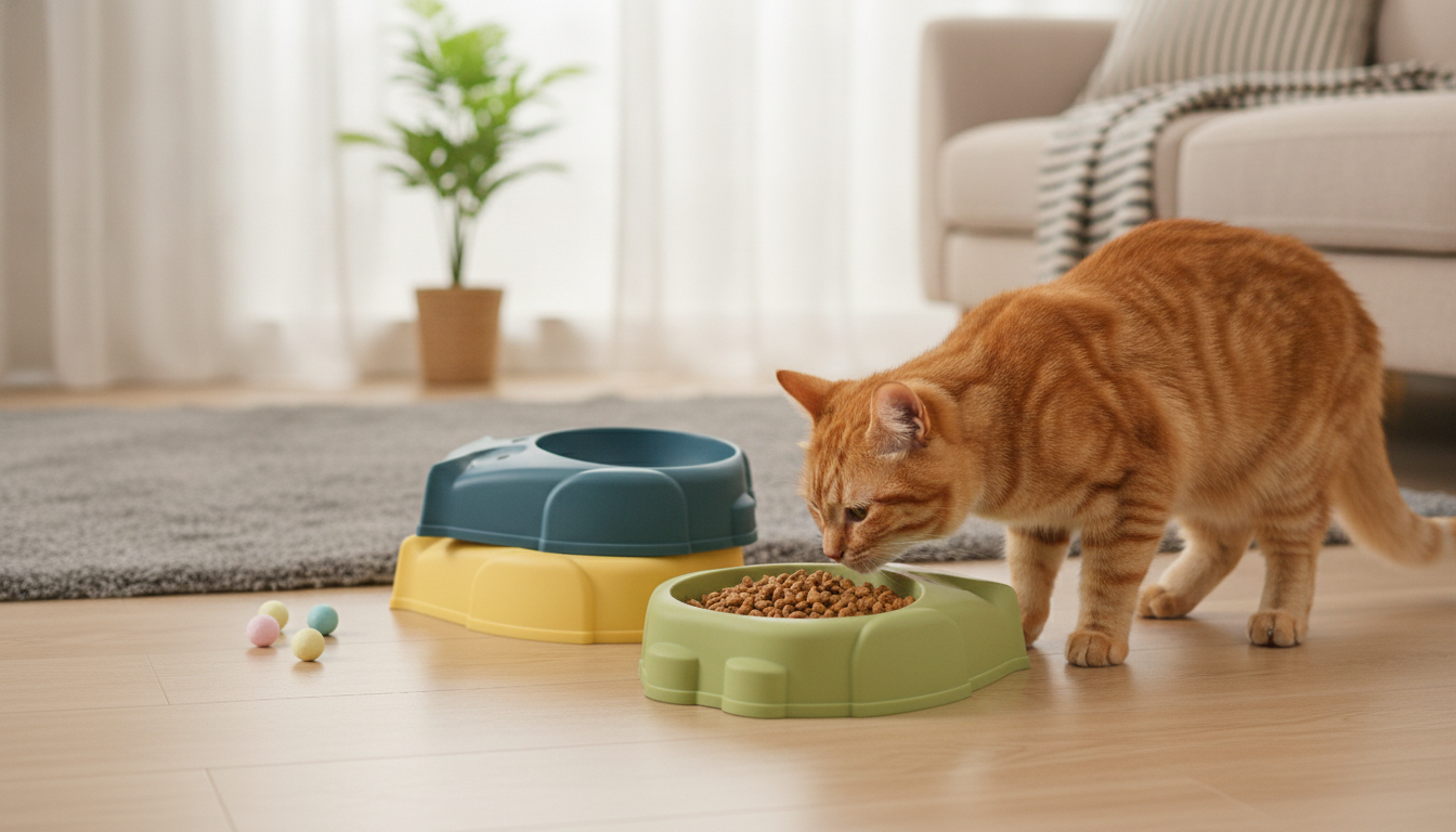 No-Slip Cartoon Owl Pet Bowl for Cleaner Mealtimes